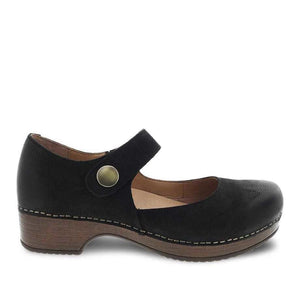 Beatrice Black Burnished Nubuck - Dansko - Karavel Shoes - karavelshoes.com