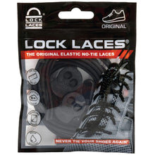 Load image into Gallery viewer, Black Solid No Tie Shoelaces - Lock Laces - Karavel Shoes - karavelshoes.com

