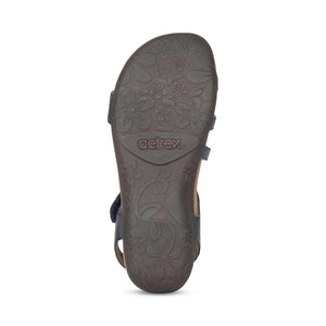 Jess Adjustable Quarter Strap Sandal - Aetrex - Karavel Shoes - karavelshoes.com