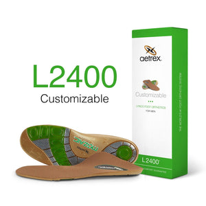 L2400M Men's Customizable Orthotics - Insole for Personalized Comfort - Aetrex - Karavel Shoes - karavelshoes.com