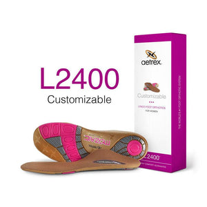 L2400W Women's Customizable Orthotics - Insole for Personalized Comfort - Aetrex - Karavel Shoes - karavelshoes.com