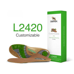 L2420M Men's Customizable Posted Orthotics - Aetrex - Karavel Shoes - karavelshoes.com