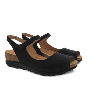 Marcy Black Milled Nubuck - Dansko - Karavel Shoes - karavelshoes.com