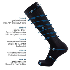 TS5 Travel Socks - Over The Calf - OS1st - Karavel Shoes - karavelshoes.com
